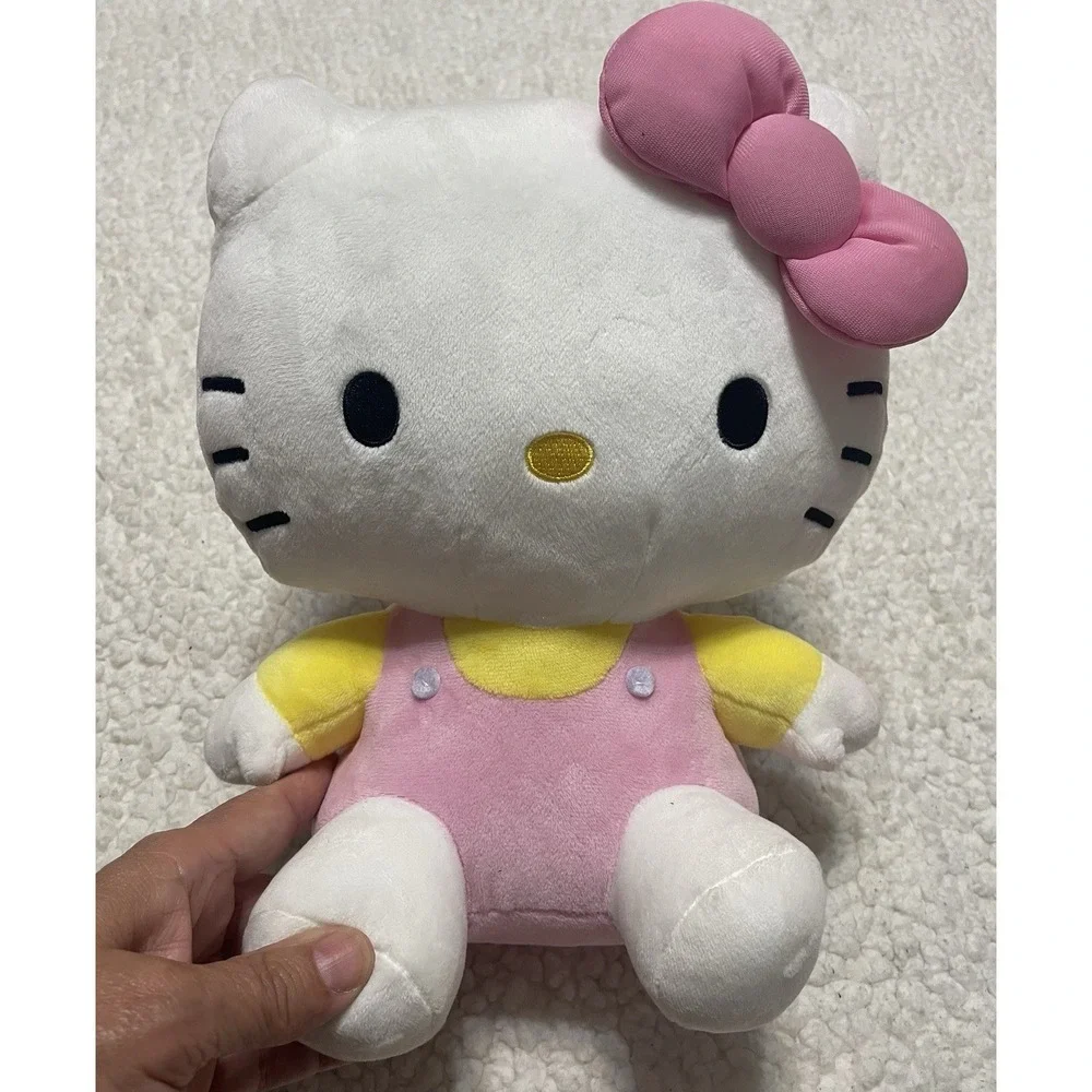 Charming 9.5-Inch Hello Kitty Plush - Authentic Sanrio Cuteness